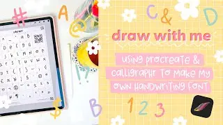 Creating a NEW handwriting font using Calligraphr & Procreate | Draw With Me