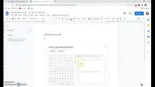 How do i add Degree symbol in Google doc