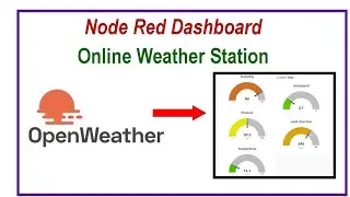 Node red weather station using openweathermap api