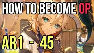 How to build characters before AR45 in Genshin Impact! #shorts