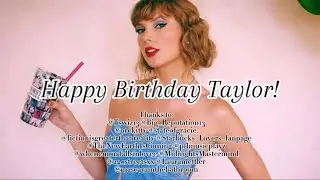 Happy 34th Birthday Taylor!! - Swiftmas Day 1