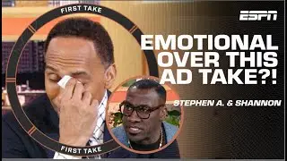 Stephen A. GETS EMOTIONAL as Shannon Sharpe agrees over AD take! 😂 | First Take