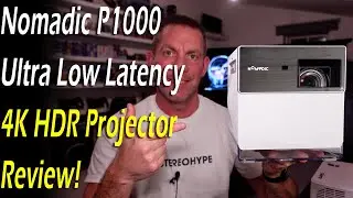 Ultra Low Latency 4K HDR Gaming Projector! NOMVDIC P1000 Review.