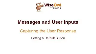 Excel VBA Online Course - 5.2.4 Setting a Default Button