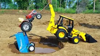 Mahindra Tractor And PoLo Dumper Accident Pulling Out JCB Gadi ? Jcb Tractor Wala Cartoon | CS Toy