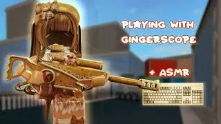 PLAYING MM2 WITH GINGERSCOPE + KEYBOARD ASMR!