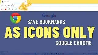 How to Save Bookmarks as icons Only in Chrome✅