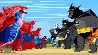 SPIDER GODZILLA, SHIN GODZILLA VS BATMAN KONG: Who Is The King Of Monster?| FUNNY Godzilla Cartoon