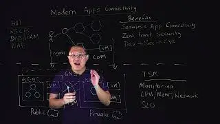 Modern Apps Connectivity Lightboard in 5 Mins - Tanzu Service Mesh & AVI