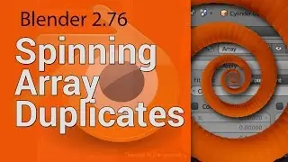 Blender spin duplicates with the array modifier