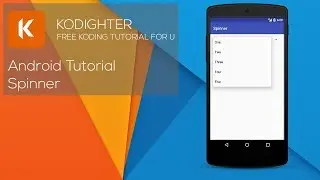 Android Studio Tutorial - Spinner