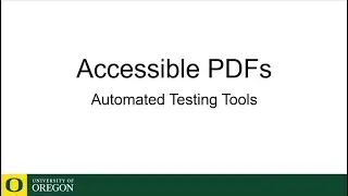 PDF Automated Accessibility Testing Tools