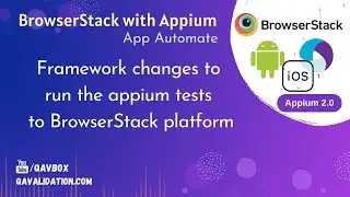 Framework changes to run appium tests on BrowserStack platform