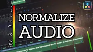 How to Normalize Audio to Get Consistent Audio Levels in DaVinci Resolve 17