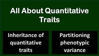 All About Quantitative Traits | Quantitative Genetics