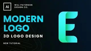 How To Design A 3D Modern Logo Easily! 😲Adobe Illustrator 22