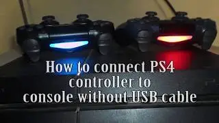 Connect PS4 controller to console without USB cable