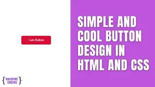 Simple and cool button design in HTML and CSS