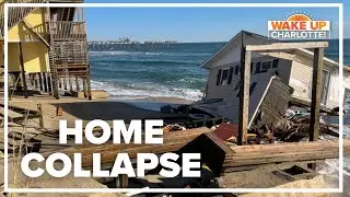 Beach erosion the cause of home collapse on the Outer Banks