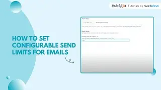 How to Set Configurable send limits for emails