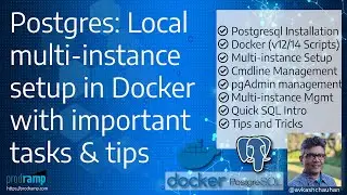 Postgres DB multi-instance (v12 and v14) setup in docker with pgAdmin based management