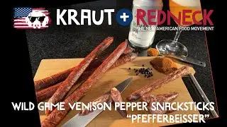 WILD GAME VENISON PEPPER SNACK STICKS | PFEFFERBEISSER | RECIPE | KRAUT+REDNECK