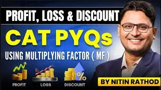 Profit Loss Discount CAT PYQs -Using Multiplying Factor (MF) Method