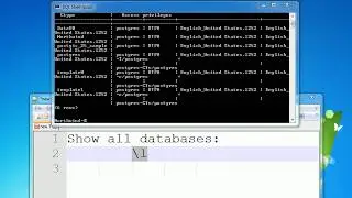 PostgreSQL - SQL Shell - Show all databases