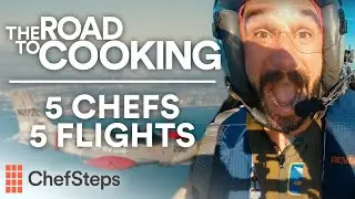 5 Chefs take on Questions in a Stunt Plane | The Road to Cooking | ChefSteps