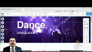 Dance Club Template from Wix - Web Design - Tutorial