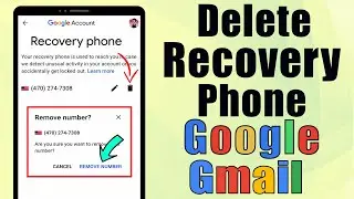 How to Delete Recovery Phone Number from Gmail || Remove Google Phone Number || Delete Gmail Phone