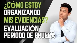 Organización de carpetas con evidencias | Evaluación Periodo de Prueba 2024