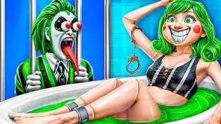 Nerd Miss Delight vs Popular Beetlejuice in Prison! How to Become Beetlejuice in Jail!