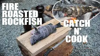 How To Catch and Cook Campfire Roasted Rockfish