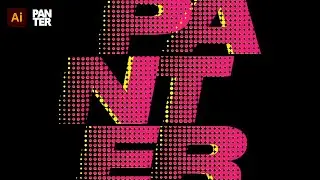 Halftone Text Effect in Illustrator