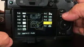 GH5 Setup for Operation Lock to dissable the DISP  Button