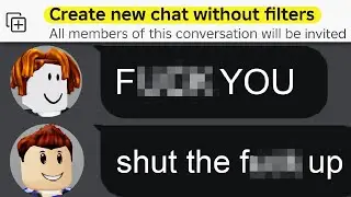 Roblox's NO FILTER CHAT Update..