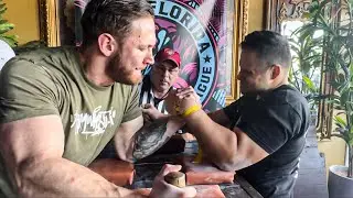 Overalls R+L Hand at Muscle Mayhem Armwrestling 2024