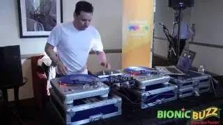 Mix Master Mike performs at VR on the Lot event