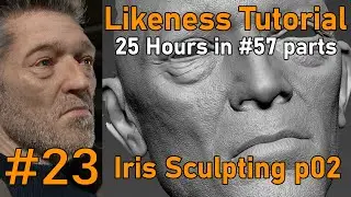 Likeness Tutorial   PART 23   Sculpting Iris Part02