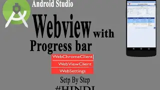 Android webview with dialog bar like facebook [Hindi]