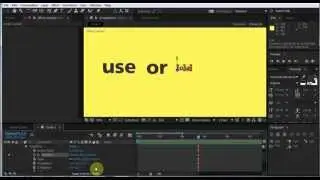 Анимация полета титров сверху. Основы работы с 3D в After Effects.