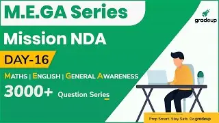 NDA 1 2020 | M.E.G.A (Mathematics-English-General Awareness)| A 3000+ Question Series | Day-16