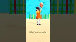 Squid Game Doll Tease Scary Teacher and Motu Patlu - 