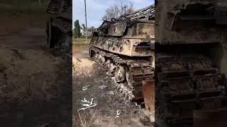 GERMAN ARV TANK DESTROYED IN UKRAINE KHARKOV REGION 26.8.24 #russiaukrainewar #ukranianarmy #tank