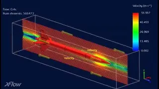 CFD analysis on a rocket using xFlow Simulia