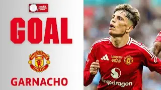 GOAL | Garnacho | Manchester City 0-1 Manchester United | FA Community Shield 2024