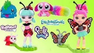 Polly Pocket Surf N Sandventure, Pooparoos Surpriseroos Pet Figure Blind Bag, Enchantimals Minis