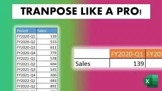 Transpose Table Range - 3 Examples (Copy/Paste, TRANSPOSE, TOROW, TOCOL)