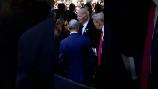 Trump and Harris shake hands after debate at 9/11 memorial